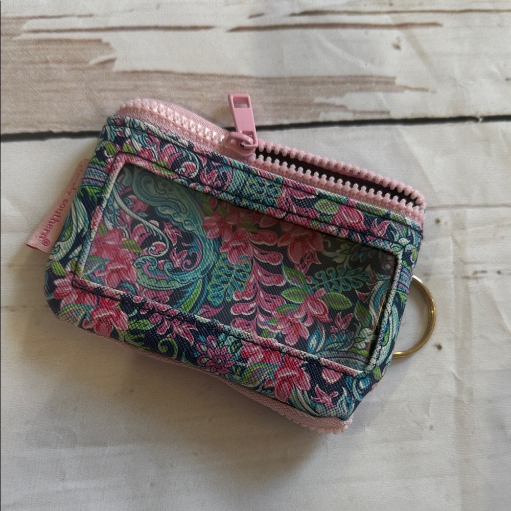Simply Southern Pink and Blue Floral ID Holder